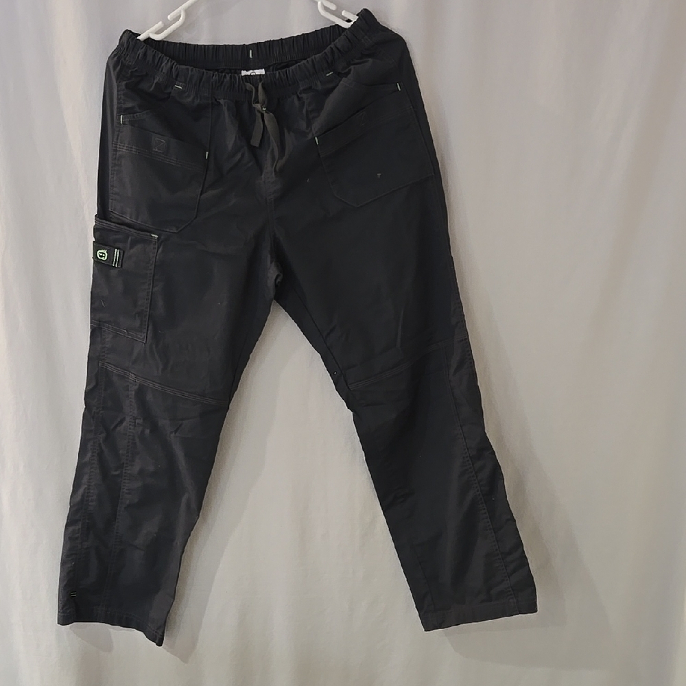 Women's Black Cargo Pants Scrubs